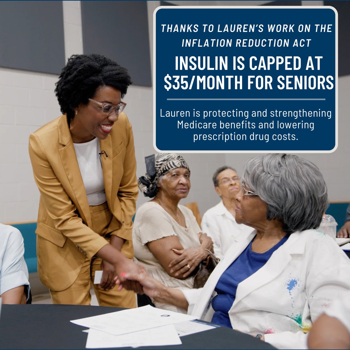 I'm working hard to protect and strengthen Medicare benefits and lower prescription drug costs. We've made important progress -- now, seniors on Medicare across #IL14 don't pay more than $35/month for a one-month supply of insulin 💉💰