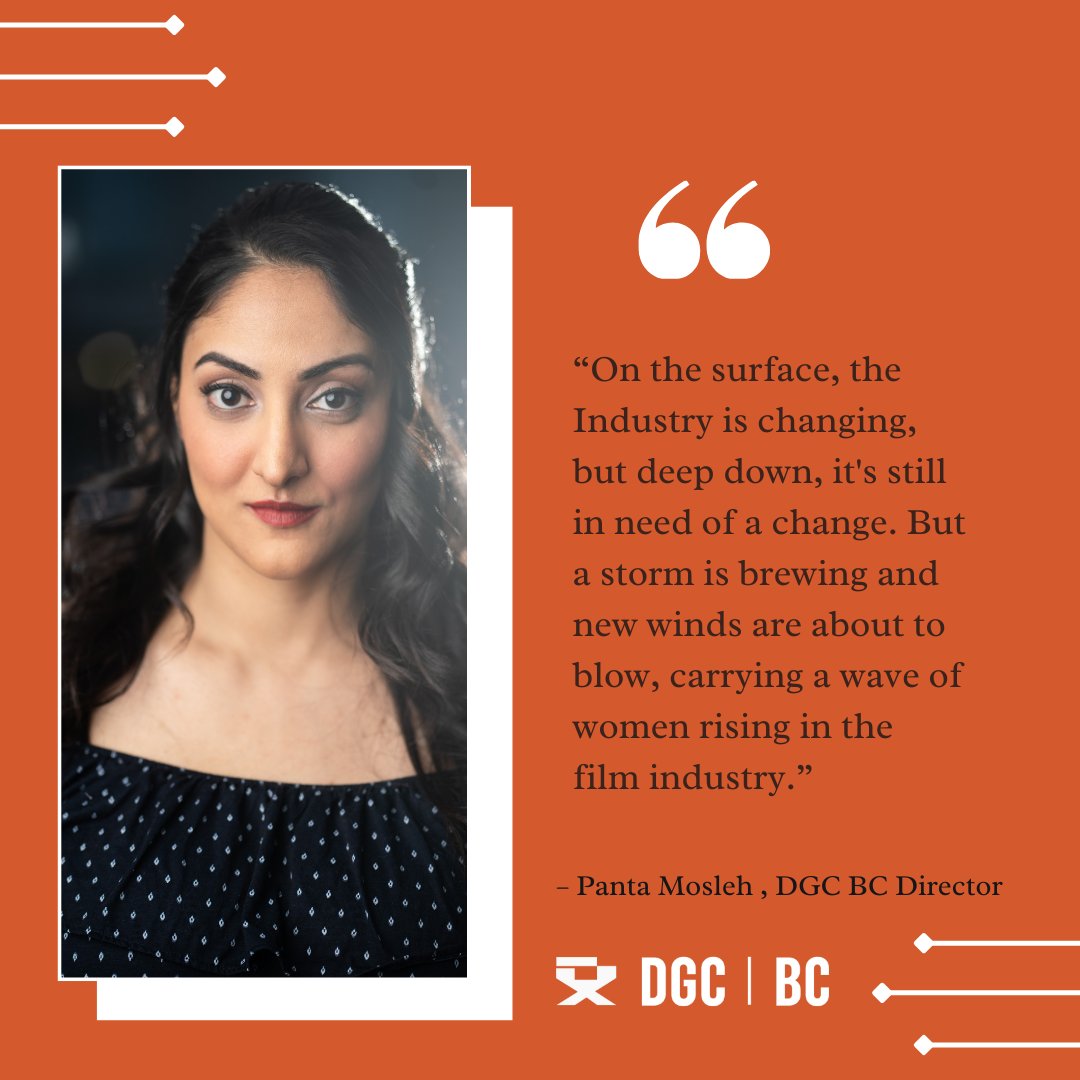 Happy International Women's Day!

Throughout the month of March, DGC BC will be sharing testimonials from some of our Amazing DGC BC Female Filmmakers. 

Here is Panta Mosleh, one of DGC BC Director Members, who shares her experience as a BIPOC Female Filmmaker in BC!