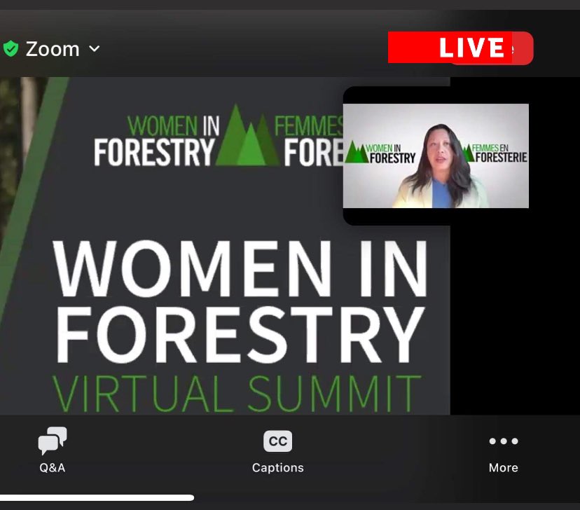 📺 🎙️ It’s happening LIVE now! Not too late to tune in to our #WomenInForestry Virtual Summit! We’re live until 3:30pm ET/ 12:30 PT. 

🌲🪵👩🏻‍💼Join in NOW: us02web.zoom.us/webinar/regist…