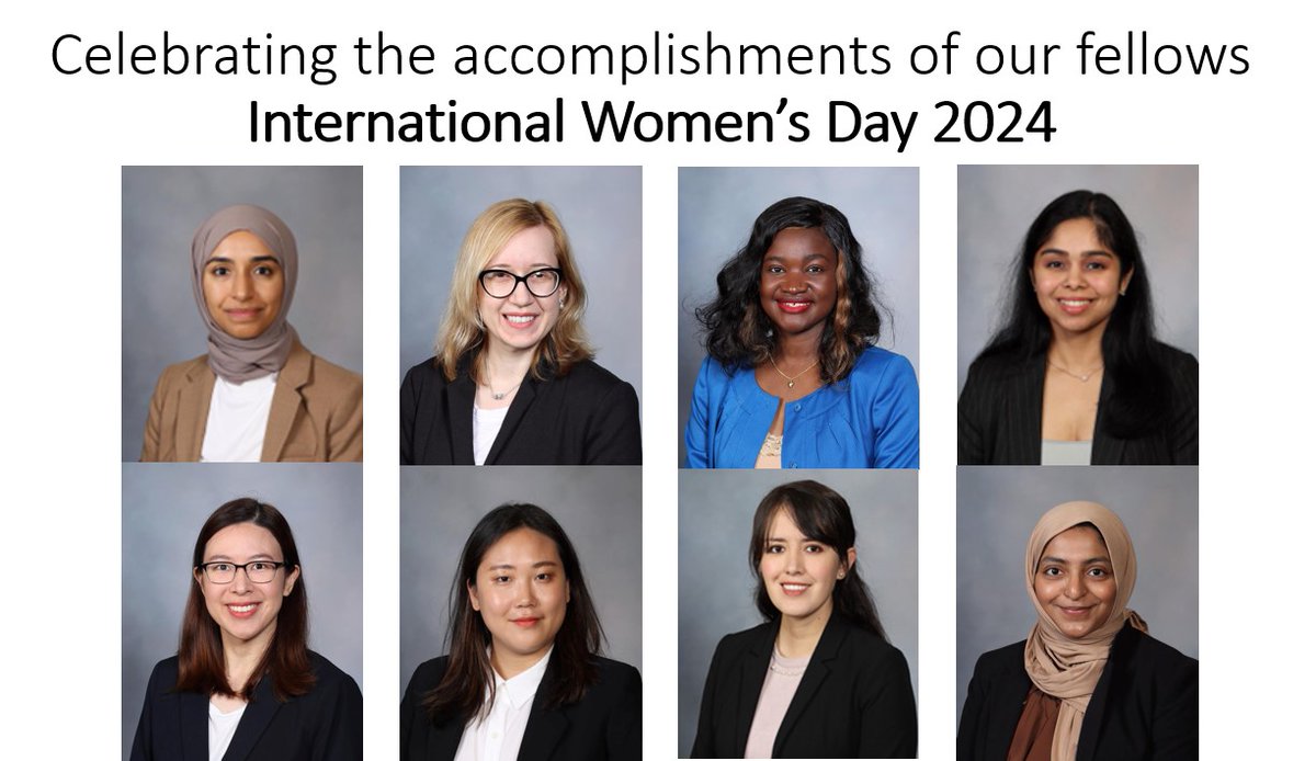 International Women's Day 2024 Today (and everyday), we honor and celebrate the accomplishments and contributions of our fellows in the field of medicine and infectious diseases.
