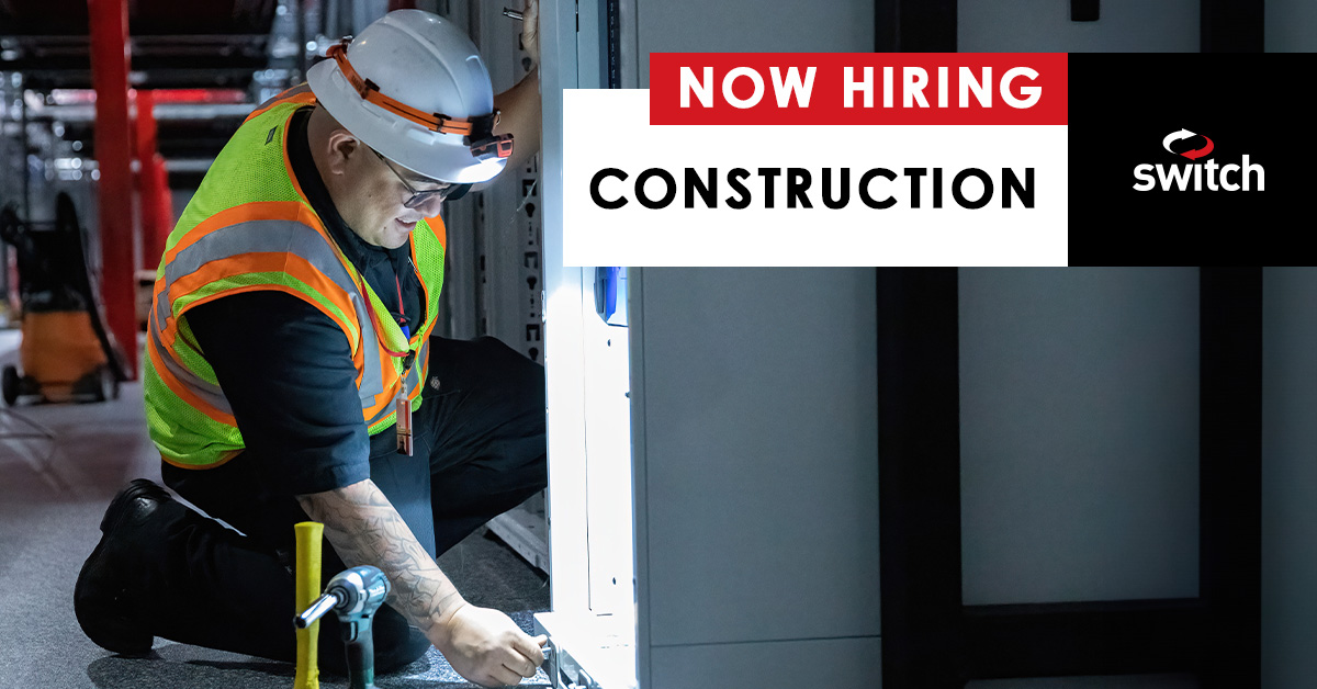 #ConstructionCareer opportunities at @Switch! We’re #hiring skilled construction team members in Las Vegas and Tahoe Reno, Nevada; Atlanta, Georgia; and Austin, Texas. Visit our website to view current openings: bit.ly/3T6Lo2u #NevadaJobs #ATXJobs #AtlantaJobs