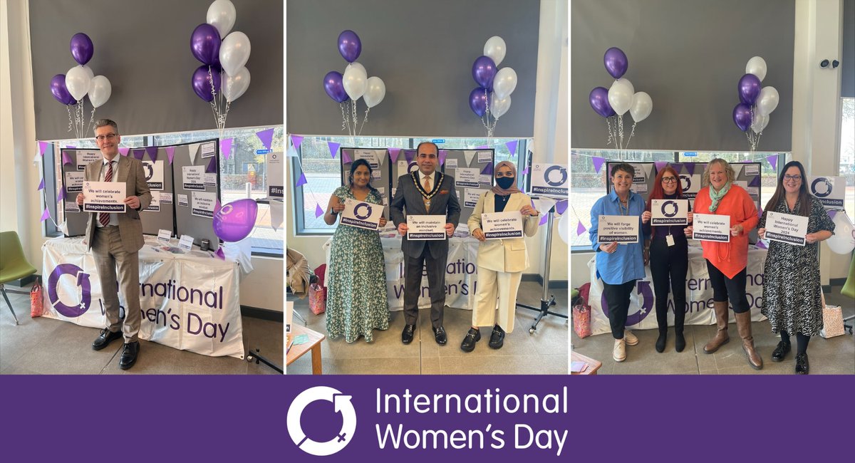 International Women’s Day was marked with a stall at the Civic Offices and allowed visitors to pledge to continue to work towards a world that is free of bias, stereotypes and discrimination. 

The event was supported by Cllr Deborah Arnold and Deputy Mayor, Cllr Qaisar Abbas.