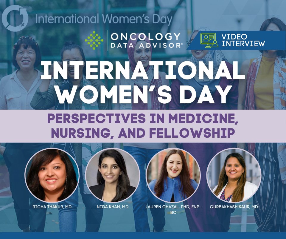 Oncology Data Advisor (@oncdata) on Twitter photo Happy #InternationalWomensDay! In this panel, <a href="/RichaThakurMD/">Richa Thakur, MD</a>, <a href="/NidaKhanMD/">Nida Khan MD</a>, <a href="/lghazal/">Lauren Ghazal, PhD, FNP-BC</a>, and <a href="/GKaurMD/">Gurbakhash Kaur</a> discuss their perspectives as women in #medicine, #nursing, and #fellowship.
Watch the video here! oncdata.com/news/internati…
#IWD24 <a href="/womensday/">Women's Day</a> Happy #InternationalWomensDay! In this panel, <a href="/RichaThakurMD/">Richa Thakur, MD</a>, <a href="/NidaKhanMD/">Nida Khan MD</a>, <a href="/lghazal/">Lauren Ghazal, PhD, FNP-BC</a>, and <a href="/GKaurMD/">Gurbakhash Kaur</a> discuss their perspectives as women in #medicine, #nursing, and #fellowship.
Watch the video here! oncdata.com/news/internati…
#IWD24 <a href="/womensday/">Women's Day</a>