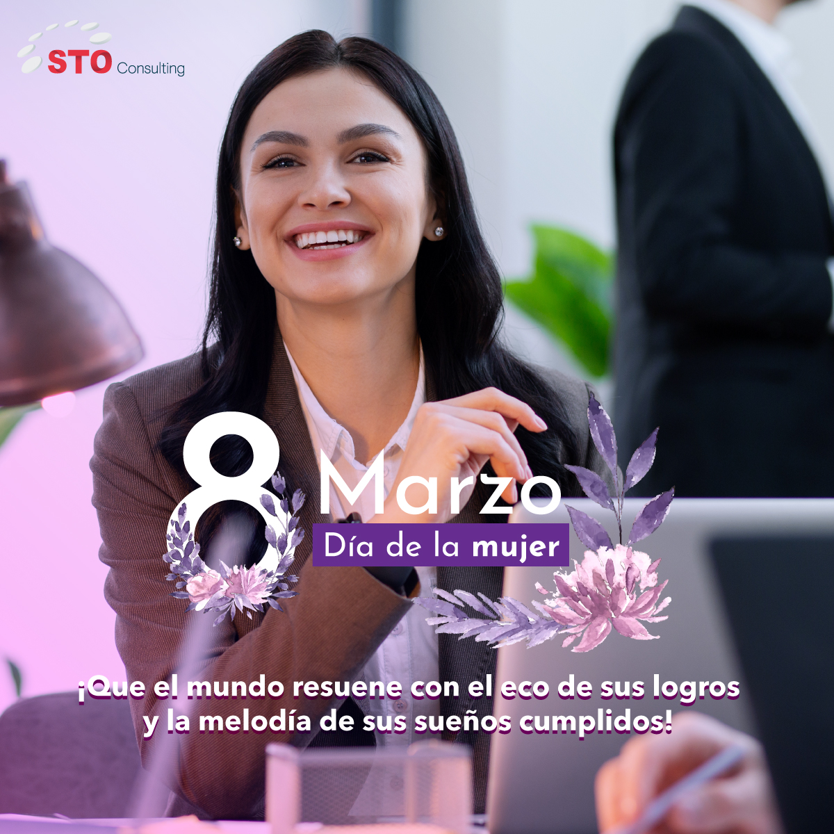 STOConsulting's tweet photo. 🌸 En este día tan especial celebramos su grandeza 🎉
Para todas las mujeres que con valentía y dedicación han dejado huella en nuestro camino #FelizDíaDeLaMujer

#STOConsulting #8dMarzo #mujeres #mujeresextraordinarias https://t.co/rb1fDG8YZf