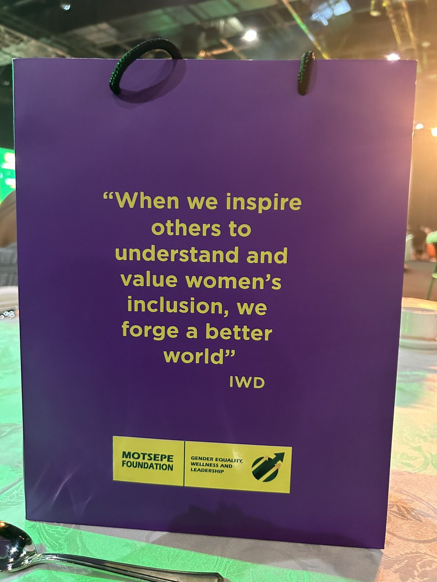 Thank you so much for an amazing event with great speakers @MotsepeFoundtn 🤩 though I couldn’t attend the full day, I was incredibly inspired by the talks. Also met women I would not have met in my normal circles. #grateful #WD2024 #TakeActionNow  #IWD 💚💛