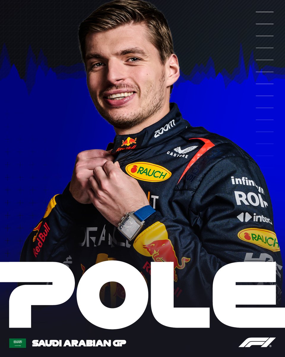 MAX VERSTAPPEN TAKES POLE IN JEDDAH! 🤩

Charles Leclerc joins the Dutchman on the front row. Sergio Perez finishes third. 

#F1 #SaudiArabianGP
