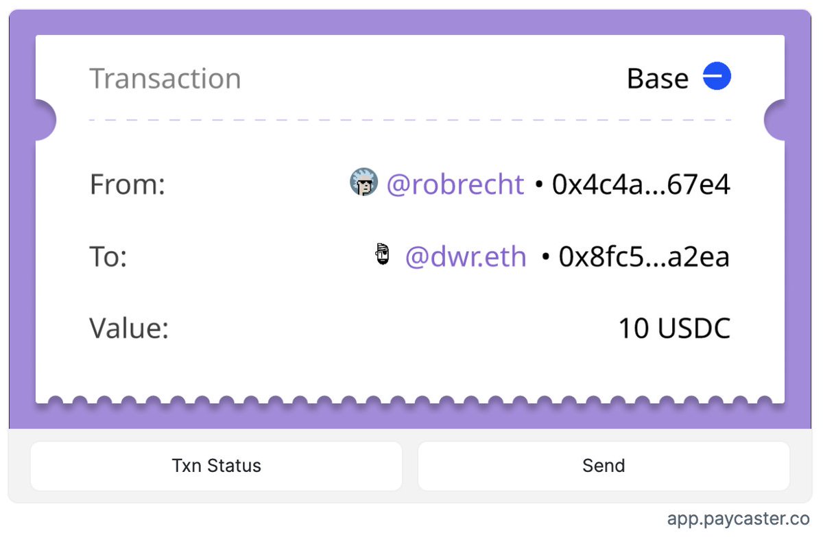 Frame transactions are now live!

People have already built NFT auctions, e-commerce, subscriptions and tipping all in frames.