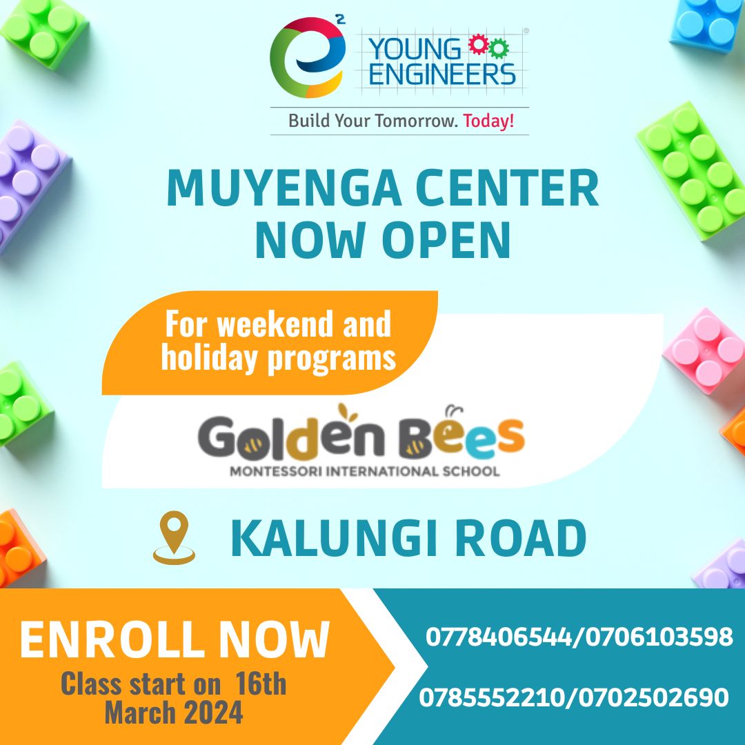 We are happy to inform you that our Muyenga Center is now open for enrollment. Classes start on 16th March. An edutainment learning journey in #STEM awaits. #STEMeducation #STEM2024