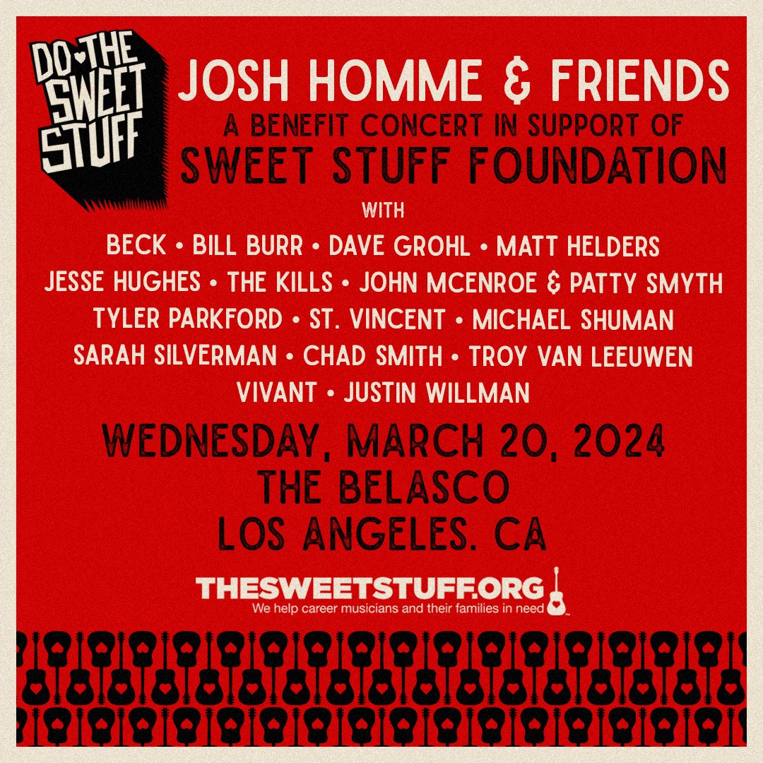 The Kills (@thekills) on Twitter photo Thrilled to be part of <a href="/dothesweetstuff/">Sweet Stuff FDN</a> Benefit Concert at <a href="/TheBelascoLA/">The Belasco LA</a> on March 20! Tickets are on sale NOW: ticketmaster.com/event/0900605B…
See you there 🖤 Thrilled to be part of <a href="/dothesweetstuff/">Sweet Stuff FDN</a> Benefit Concert at <a href="/TheBelascoLA/">The Belasco LA</a> on March 20! Tickets are on sale NOW: ticketmaster.com/event/0900605B…
See you there 🖤