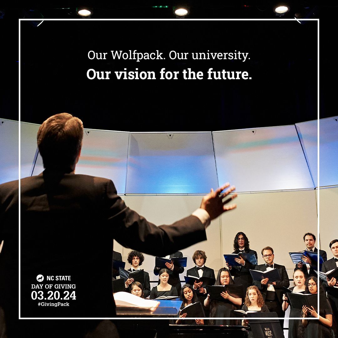 NC State Dept. of Performing Arts & Technology (@ncstateartstech) on Twitter photo Save the date for Wednesday, March 20. β¨ Whether you are a mover, musician, maker, or friend of our department, by #GivingPack, you share your vision with us as we move music and dance at NC State forward. β€οΈ <a href="/NCState/">NC State University</a>
#NCSU #RaleighArts #NCStateArts #NCStateDPAT Save the date for Wednesday, March 20. β¨ Whether you are a mover, musician, maker, or friend of our department, by #GivingPack, you share your vision with us as we move music and dance at NC State forward. β€οΈ <a href="/NCState/">NC State University</a>
#NCSU #RaleighArts #NCStateArts #NCStateDPAT