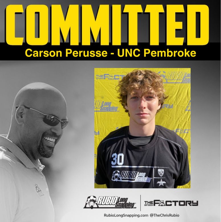 SHOWTIME!!!

Rubio Long Snapper Carson Perusse (FL, 2024) has committed to...

rubiolongsnapping.com/player-ranking…

#RubioFamily | #TheFactoryJustKeepsOnProducing