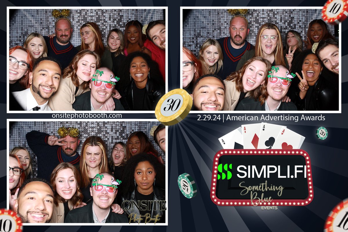 The American Advertising Awards Committee wants to share a special thank you to our photo booth sponsors Simpli.fi and Something Blue Events! Check out some of our favorite pics from last week's event.