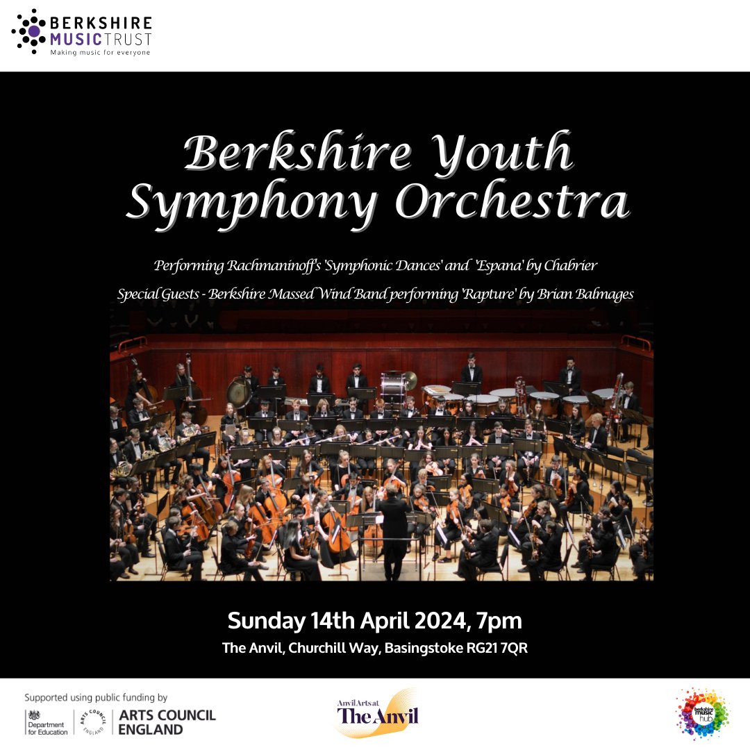 Join us in supporting your local arts organisation at this amazing music event featuring talented students from across Berkshire!  Let's come together to celebrate creativity and talent in our community. See you there! Buy your tickets now: loom.ly/3Vqob40