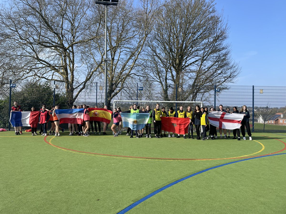 OPHS_PE's tweet photo. @OaksParkHigh girls PE classes had a great day celebrating International Women’s Day representing different countries in football tournaments. Well done all! https://t.co/NPcCkhIRfL