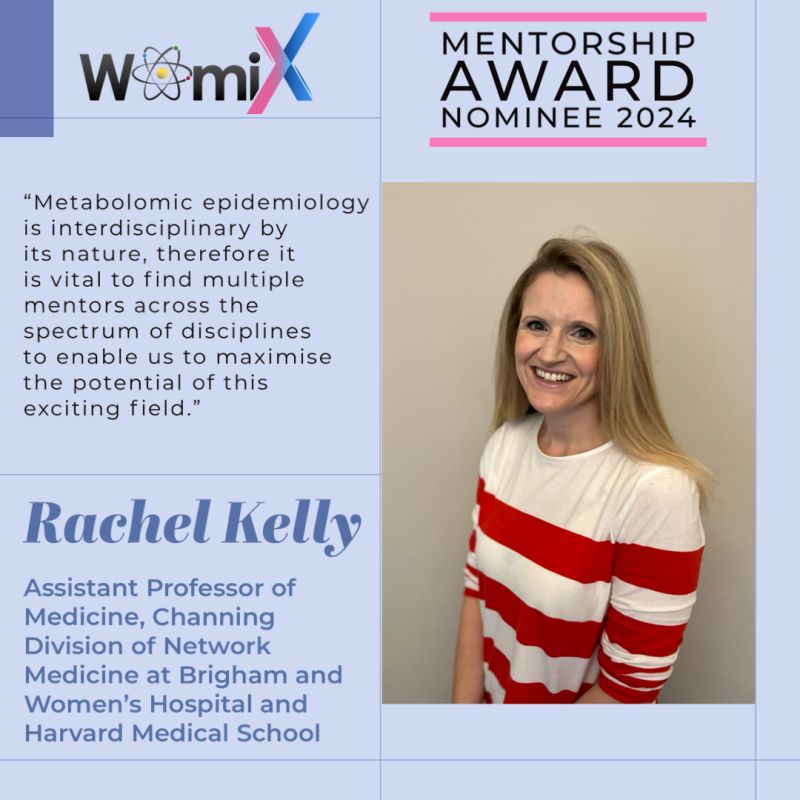 In her career, Rachel Kelly’s kind & creative mentorship has inspired metabolomics scientists. Her mentees appreciate her fierce advocacy & ability to encourage others to take chances & learn new skills. Thank you for ur dedication to training & inspiring our community members!