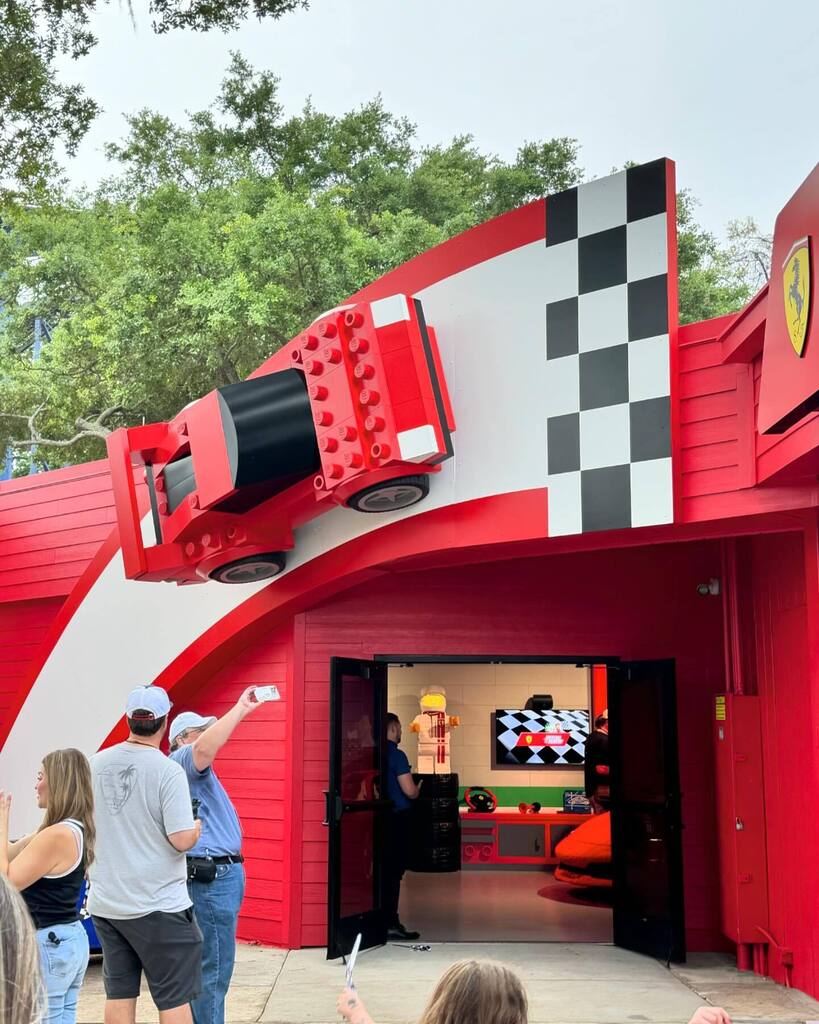 We are having so much fun at LEGOLAND Florida today checking out their brand new Lego Ferrari Build and Race attraction! Kids you f and old will love creating and racing their very own Lego race car build. @legolandflorida @lego #legolandflorida #le… instagr.am/p/C4QWGpVukIb/