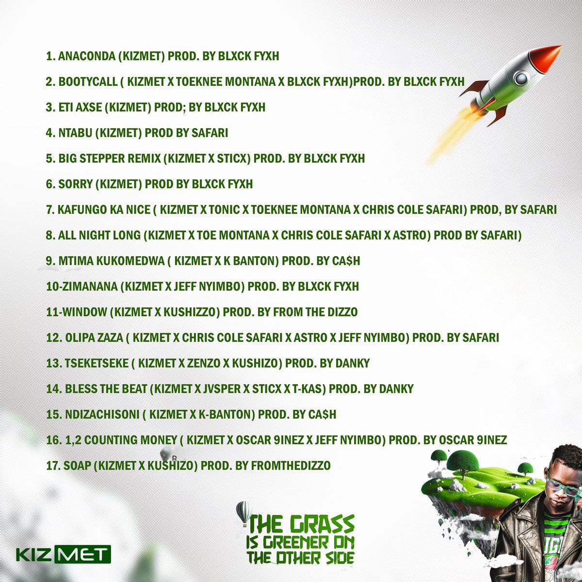 Brainlockkeazy's tweet image. TRACKLIST Ya NYOOOO!!!!🍀🍀🍀🍀