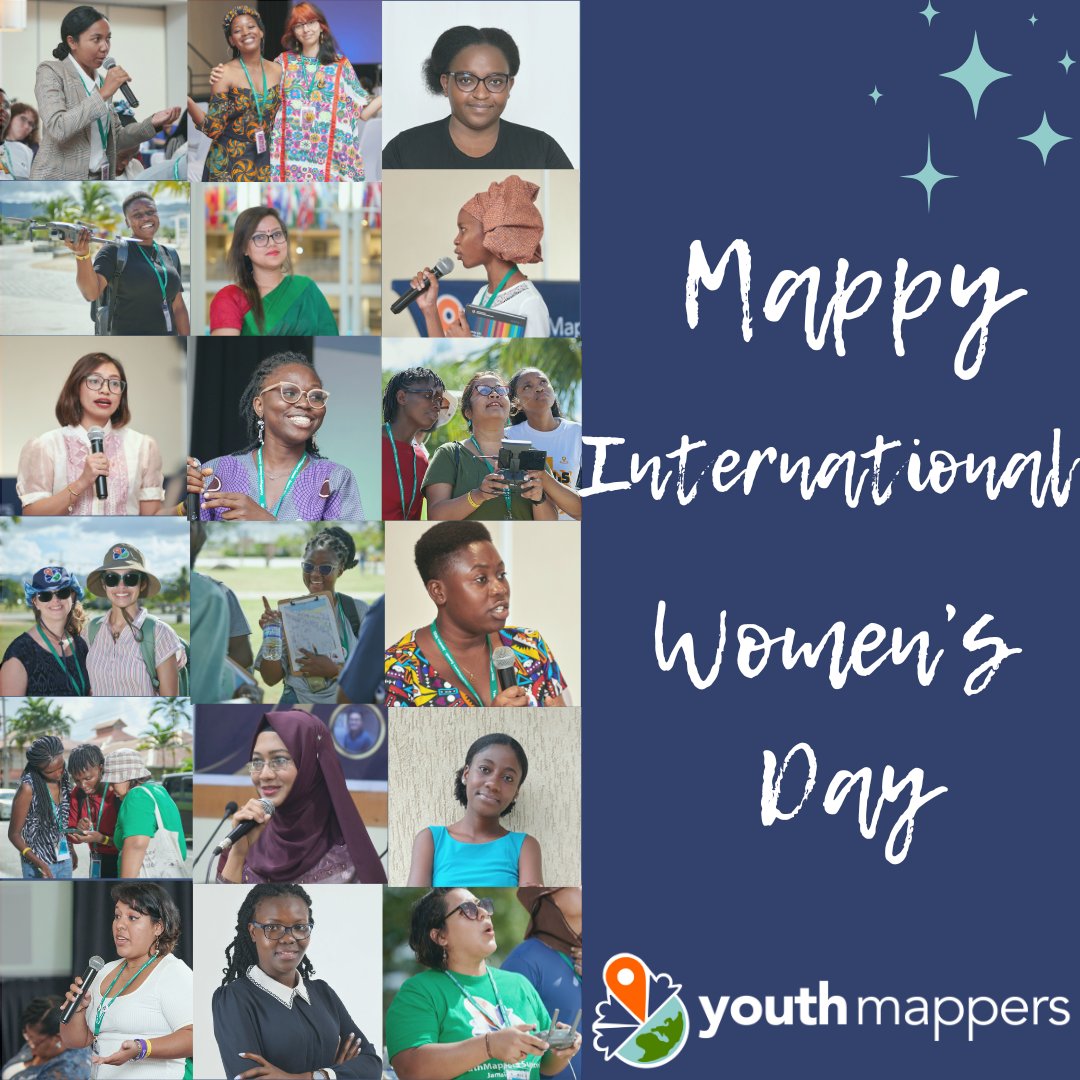 Dear @youthmappers, Mappy International Women's Day✨ Here's to celebrating the extraordinary women who inspire, lead, and uplift others every day. 🥳 Reply to this post with names of women who inspire you. And always remember... #EveryWhereSheMaps, She makes a difference.🗺️