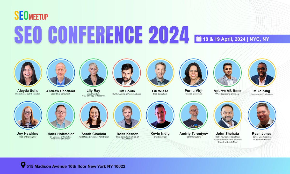 40 Days to Go: Unlock the Future of SEO at SEO Meetup Conference, April 18-19, NYC Staying ahead in SEO has never been more crucial. In just 40 days, SEO Meetup Conference will open its doors in the heart of New York City, offering unparalleled insights into the future of