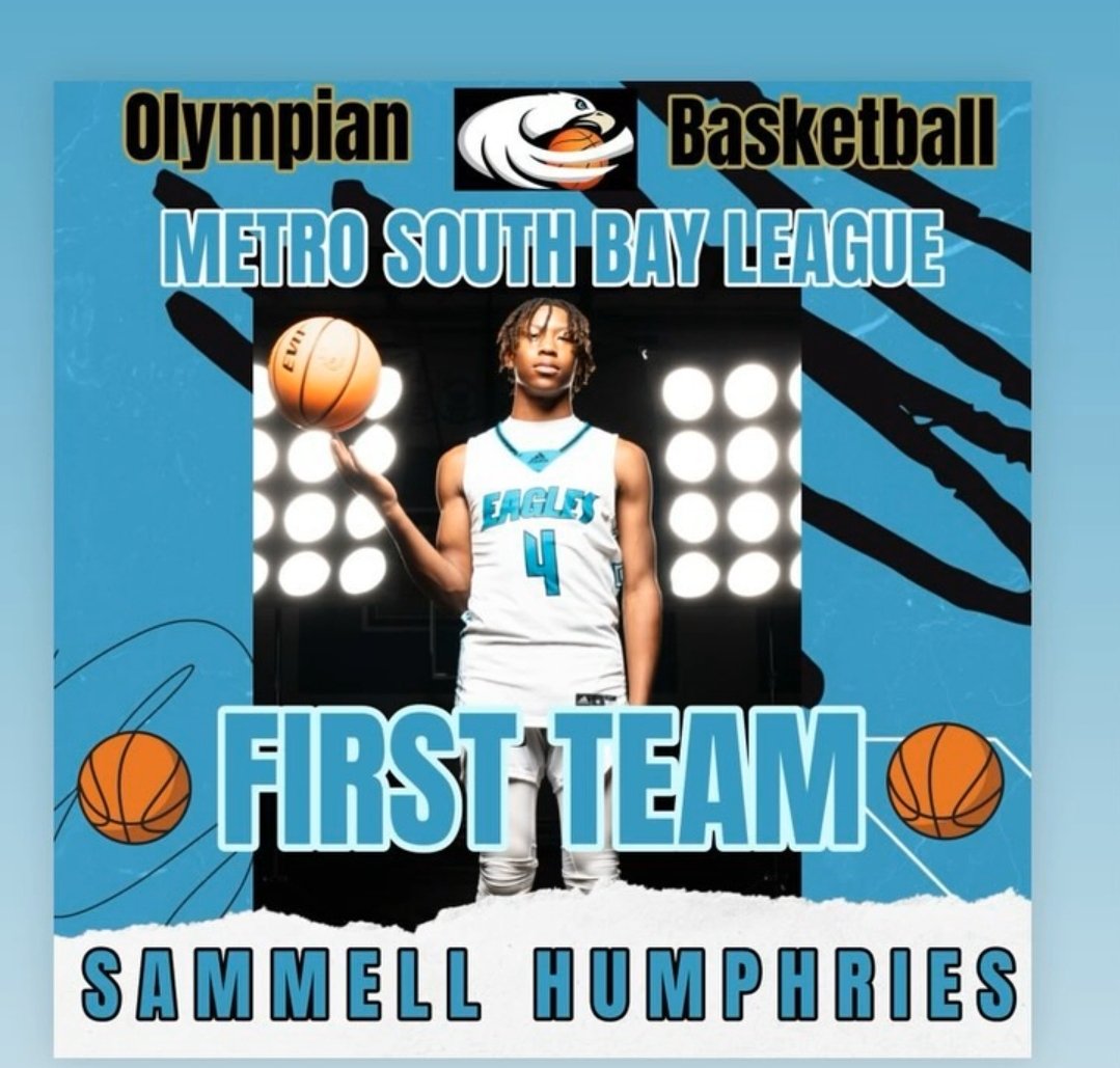 Congratulations to DJ Humphries on making 1st Team Metro Conference and averaging 12.1ppg and a 1st year  CIF🏆 champion.