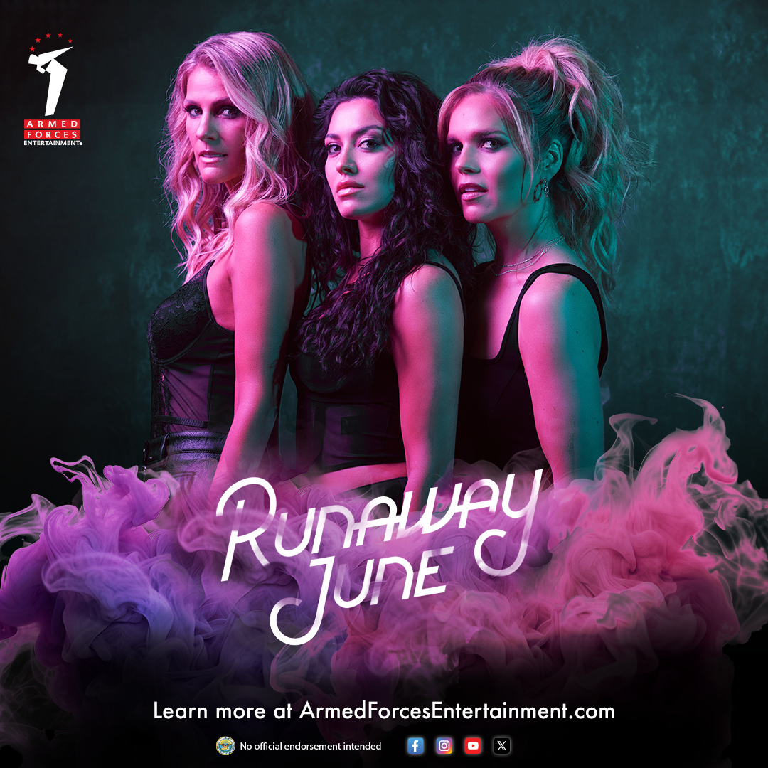 Buckle up for a wild ride with Runaway June! 🌟 Their tour is coming to a base near you, and they bringing the energy, the passion, and the country spirit with. 🎶 Let's make this tour one of the best! Check out our website for more information: armedforcesentertainment.com/upcoming-tours…
