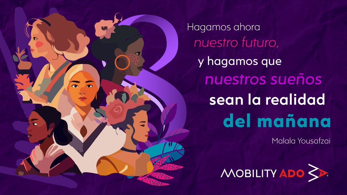 Este 8M, conmemoramos la fortaleza, resiliencia y liderazgo de cada mujer parte de MOBILITY ADO. ​ ​ Gracias por elegir ser parte de nuestro equipo, sumando, inspirando y liderando hacia una mejor movilidad.  #8M