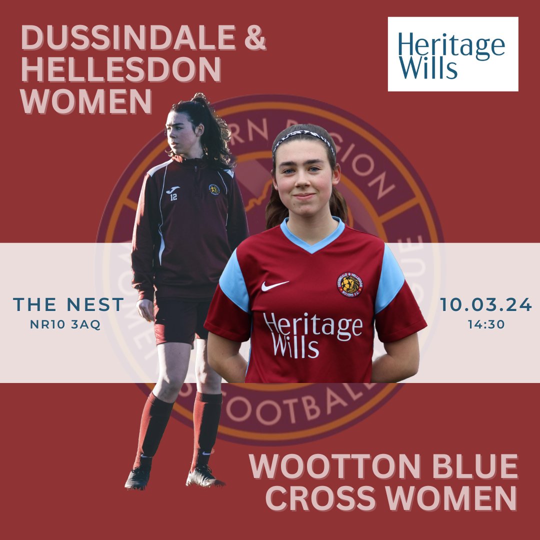 This Sunday we face Wootton Blue Cross for the first time this season. As its mothers day, mums will go free! Please note the later kick-off. 🆚 @BlueWootton 📍 The Nest ⏰ 14:30 🏆 @ERWFLe Division 1 North 🎟️ £3 Adults, U18's and Mother's go free 📸 @Cunninghamben86