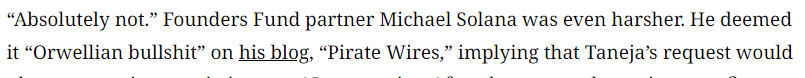 Benjamin Gibbs (@bggthoughts) on Twitter photo Huh, I didn't know that <a href="/PirateWires/">Pirate Wires</a> was just a blog by <a href="/micsolana/">Mike Solana</a> and not like, you know, a fount of super interesting (and sometimes snarky) journalism to which I and many others subscribe. 😐 Huh, I didn't know that <a href="/PirateWires/">Pirate Wires</a> was just a blog by <a href="/micsolana/">Mike Solana</a> and not like, you know, a fount of super interesting (and sometimes snarky) journalism to which I and many others subscribe. 😐