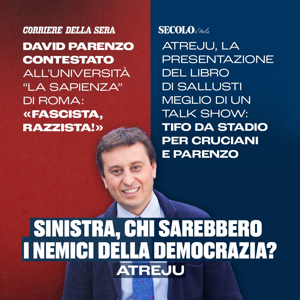 Centri sociali di sinistra, quando volete vi diamo lezioni di democrazia.