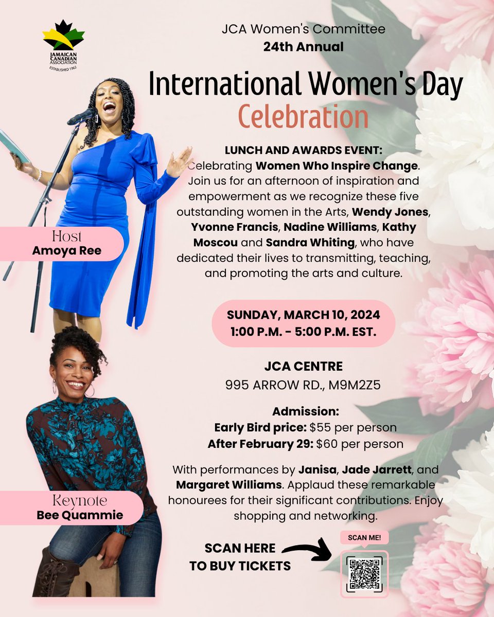 Looking fwd to performing for the JCA Women's Committee Annual IWD event this Sunday! I'll be in the presence of amazing women as we all reflect our brilliance with each other in the same room and I am so looking forward to it!  tickettailor.com/events/jamaica…