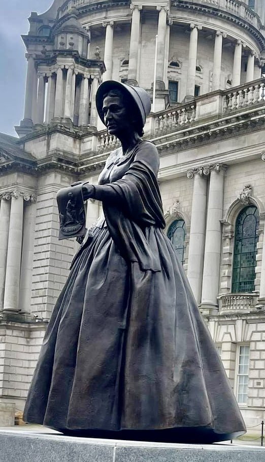 Statues of Winifred Carney and Mary Ann McCracken were unveiled today in the grounds of Belfast City Hall.