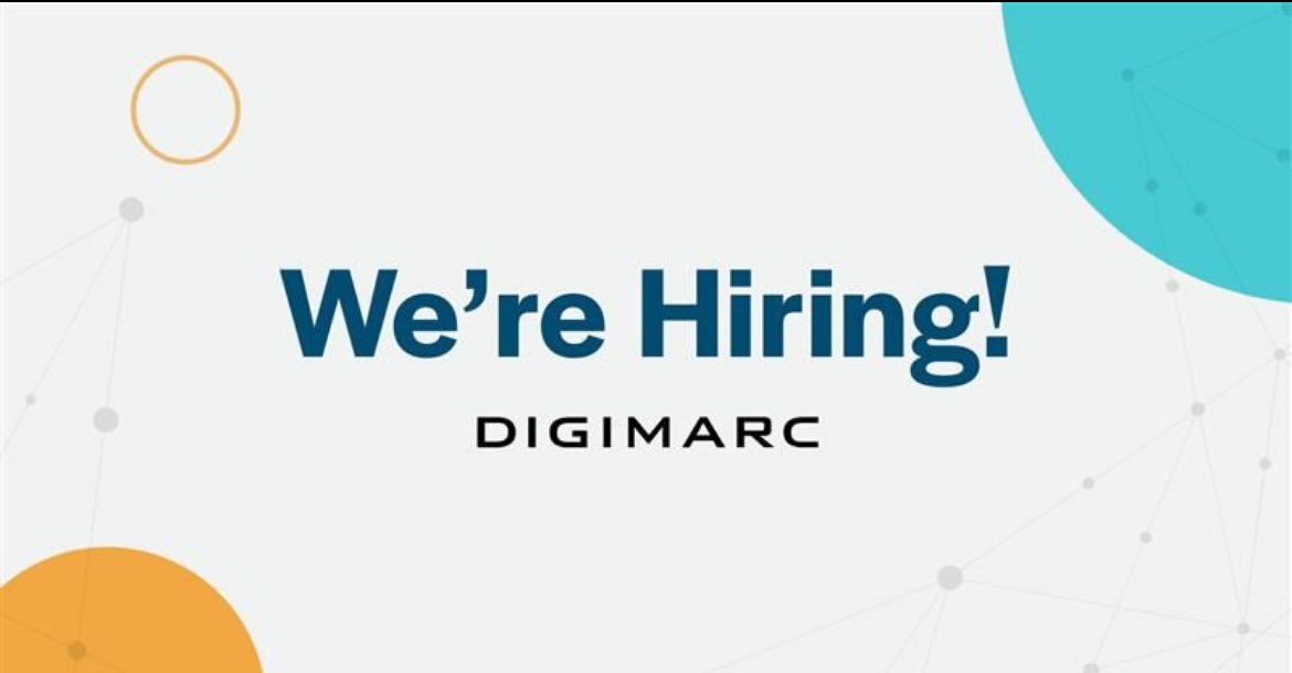 We're #hiring a VP, Solutions Sales (US EST only). If you want to lead Digimarc's sales team, apply today! As always, share this post with your network. jobs.lever.co/digimarc/99351…