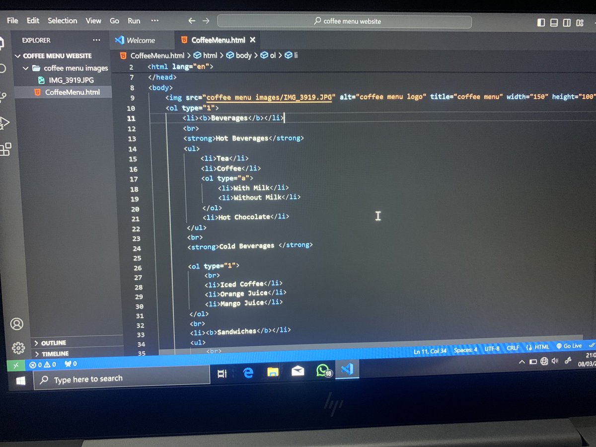 CodeWithDavis's tweet image. Five months ago, I saw tweets urging web development learning from @FrancescoCiull4 , @Prathkum and others. Without a device, I read PDFs on HTML, CSS, and JavaScript. Engaging in #100daysofcode, @faithhh_Olabode's tweets inspired me. Today, I've coded my first webpage.