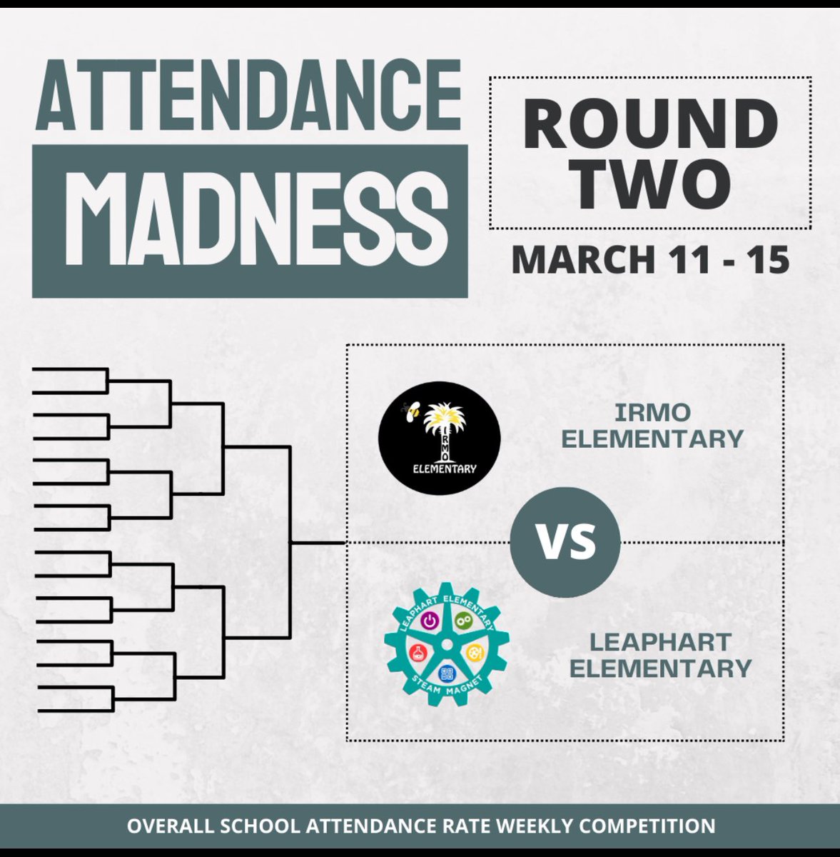 Round Two! We got this LES! Let’s get to school on time and everyday!!! #lesjourney2excellence