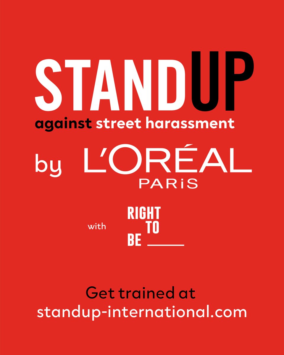 For International Women’s Day, join the movement to fight against street harassment. Get trained on how to Stand Up and equip yourself with tools to safely intervene when facing it. spr.ly/6011XFoOV #LOrealParis #WeStandUp #WorthIt #WomenEmpowerment #StropStreetHarassment