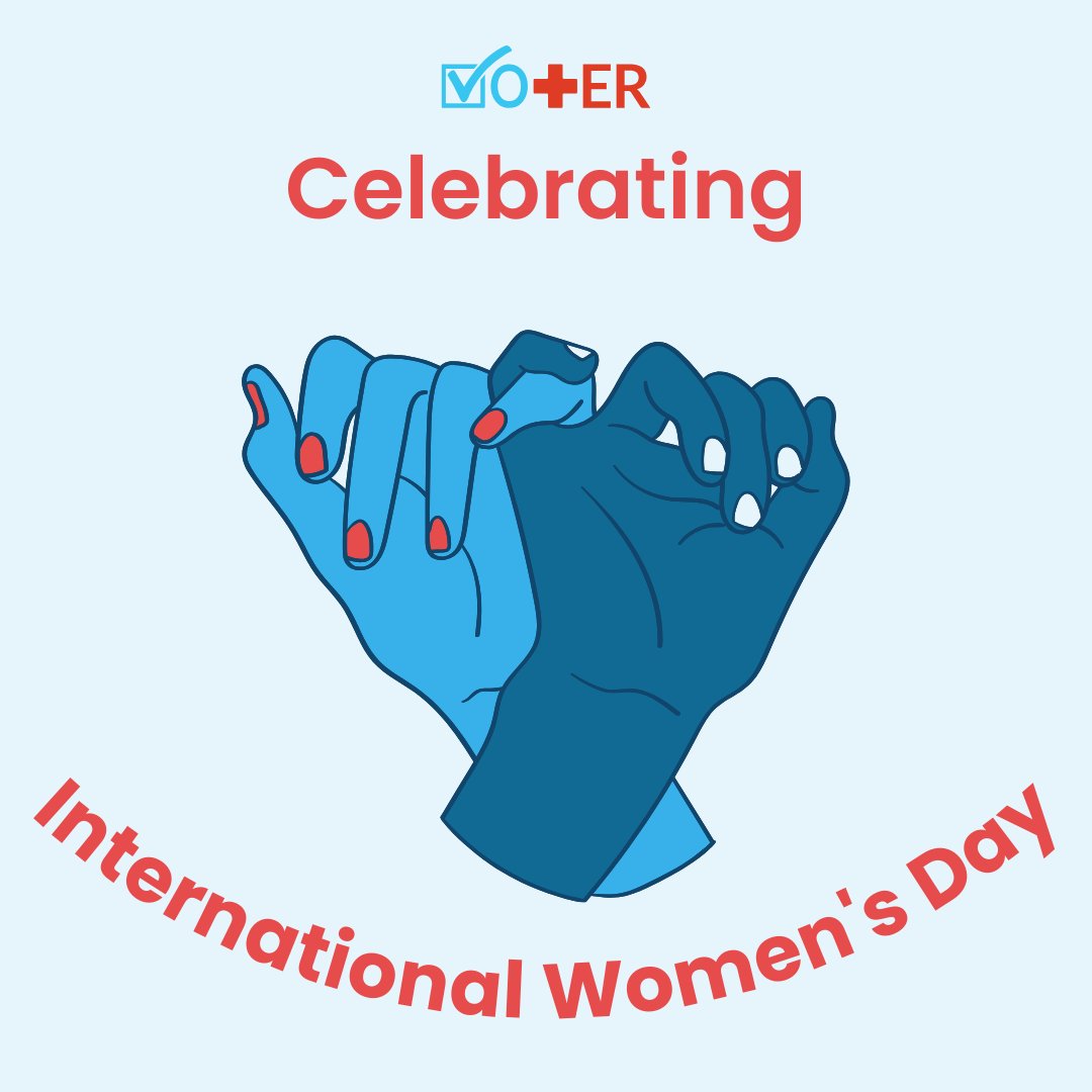 Championing health equity and women's rights this International Women's Day. Vot-ER stands with all women, advocating for their voices to be heard at the polls and beyond. Together, we're paving the way for a healthier, more equitable future.#InternationalWomensDay #WomenInHealth