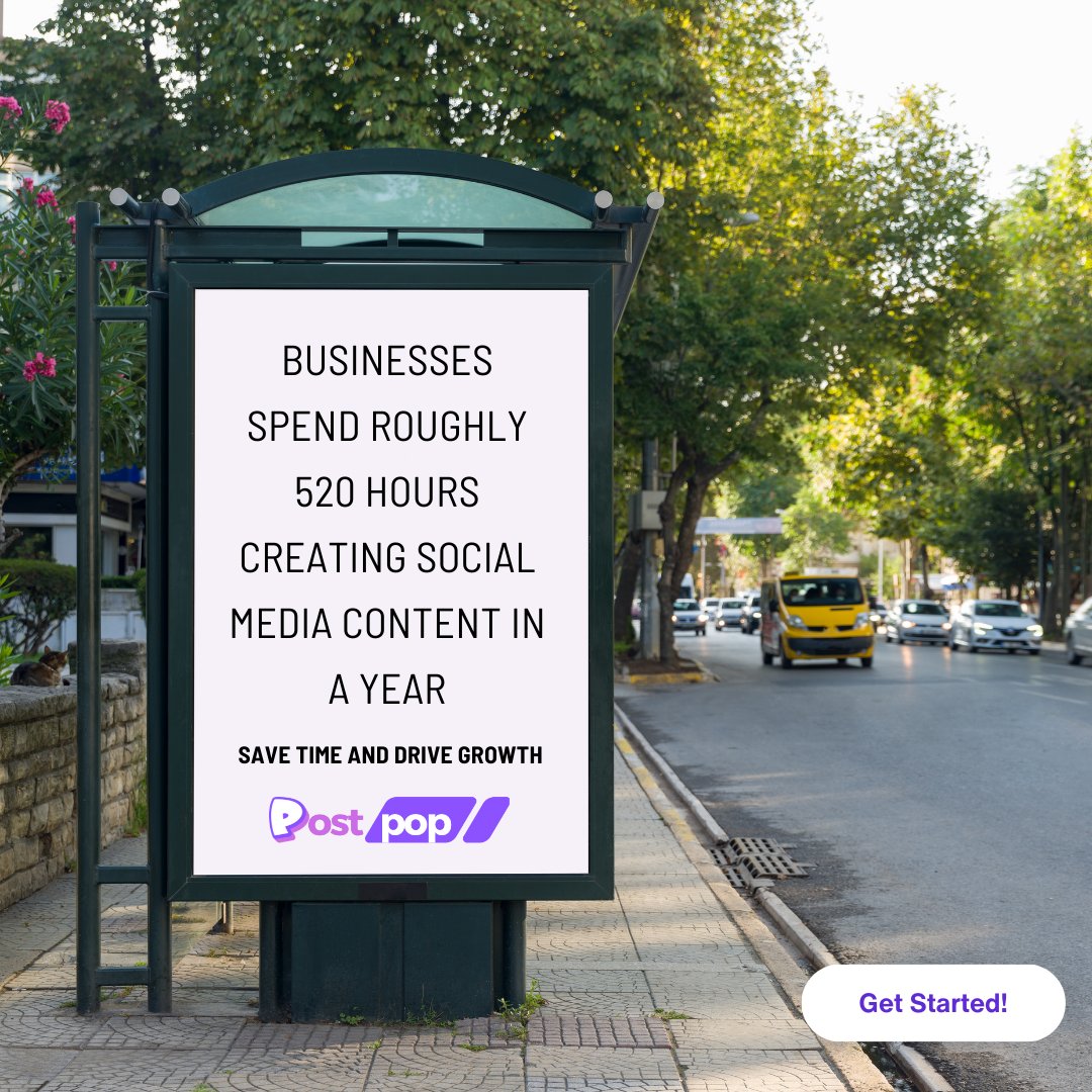 OurPostPop's tweet image. How much time does your company spend on content creation? Save time with custom social media ads from #PostPop