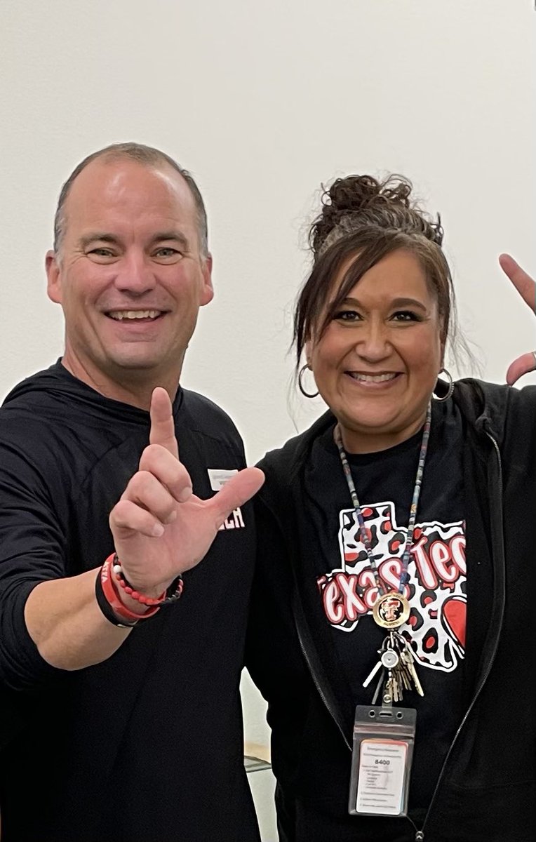 acunningtubby's tweet photo. It’s always great when @TexasTechFB visits @AchVaqueros!! Thank you for the positive vibes! ❤️🖤 @Coach_Martin34 https://t.co/5WWOu1Onq6