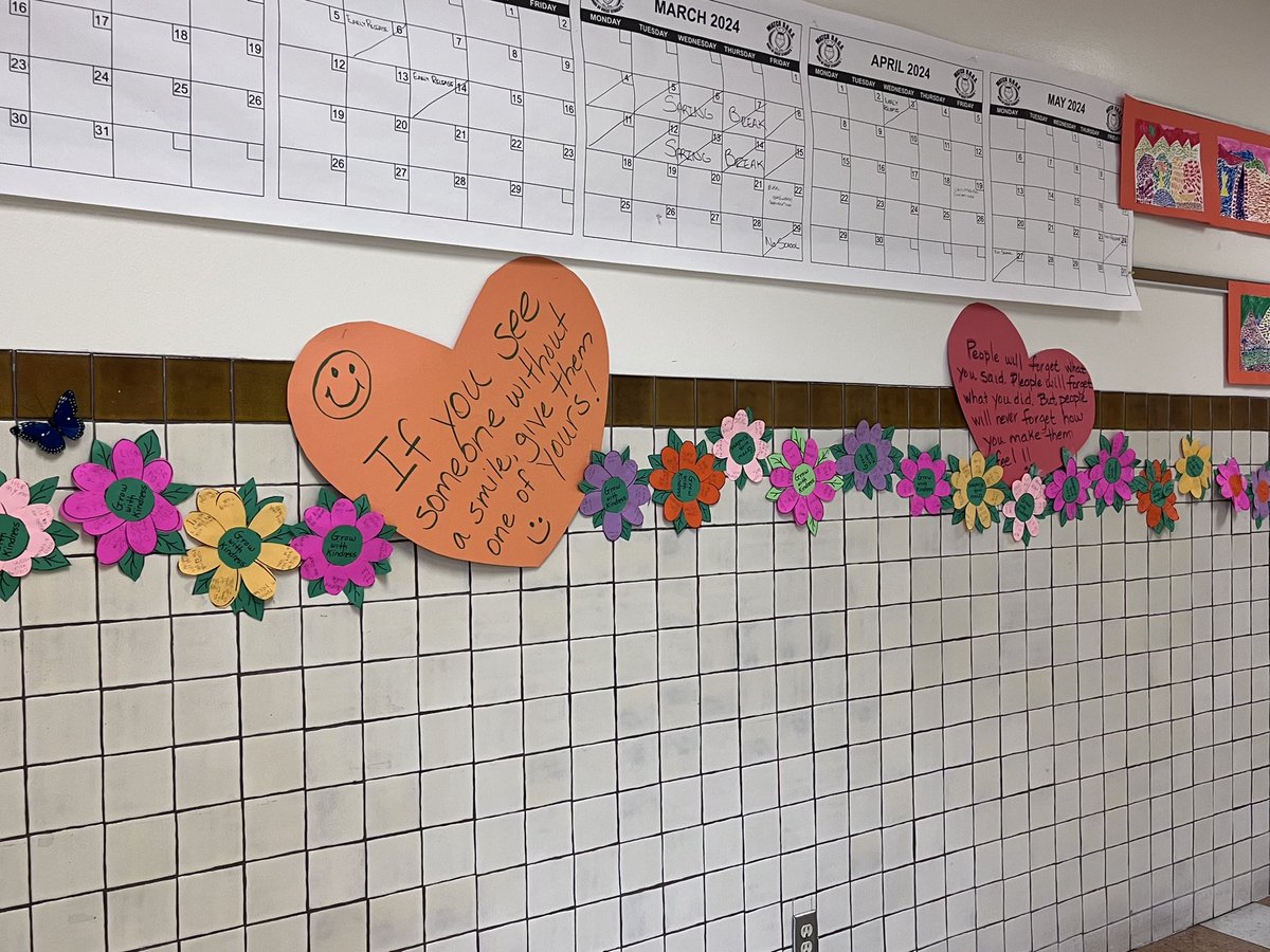 Polk Kindness month wrapped up today. Kids wrote kindness acts of kindness on each petal, and hearts for the tree, student council stuffie collection went to the El Paso Child Crisis Center and El Paso Children’s Hospital. Thank you Polk Community #itstartswithus #episd