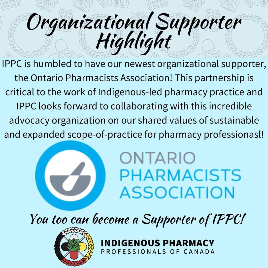 Much collaborations to be had and shared interests in supporting pharmacy professionals and Indigenous patients with @OntPharmacists !