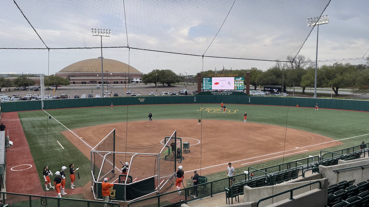 Well this is pretty cool. Thrilled to be calling @cowgirlsb this weekend! Cowgirls take on Baylor to open Big 12 play here at Getterman Stadium. Listen live at 6:30 pm on 105.5 FM or on the @varsity network app. #okstate