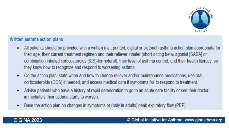 ginasthma's tweet photo. An asthma attack is a signal that something went wrong! 4 of 4: 
Was a post-attack review done? GINA recommends an assessment within a week to identify and fix modifiable risk factors such as lack of an asthma action plan. https://t.co/Cm9ADXlUYD https://t.co/v9ZrsN0gd4