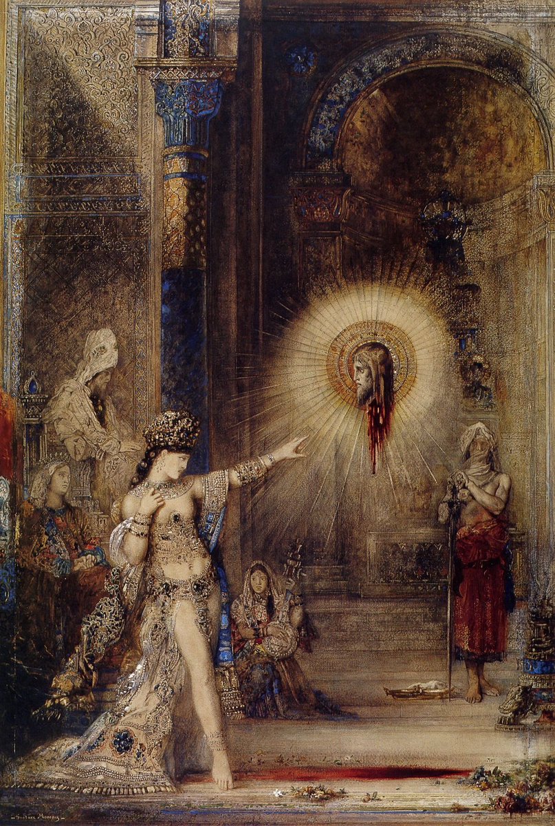 Art by French artist Gustave Moreau titled "The Apparition"