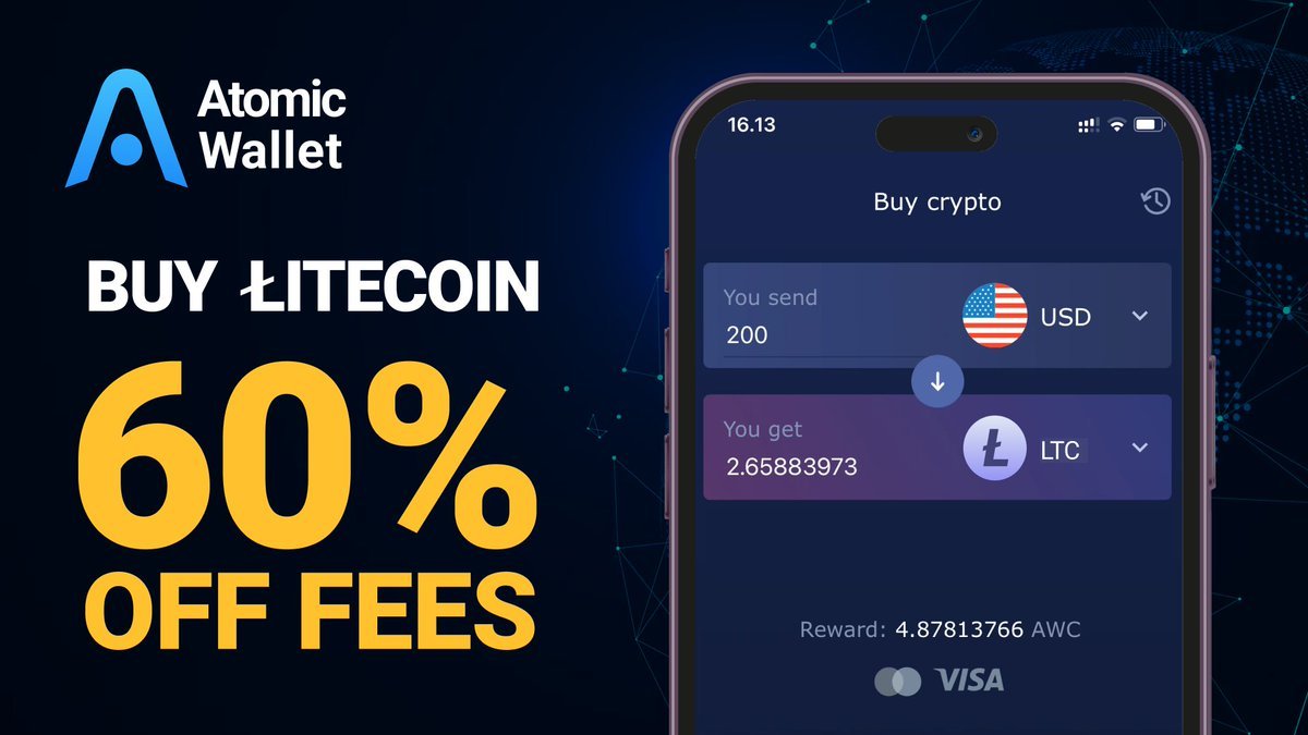AtomicWallet has a deal for #Litecoin buyers! Use 