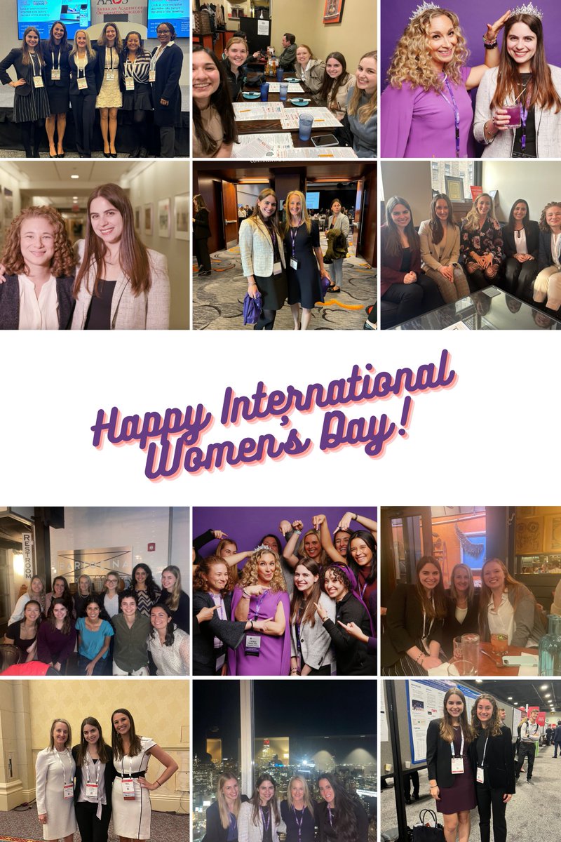 Happy #InternationalWomensDay to all the women mentors, mentees, and friends who have lifted me up and given me the power to bring others along with me. Forever grateful ❤️💪 Wear your crowns ladies! 👑 #orthotwitter @rjosmedstudents @RJOSociety
