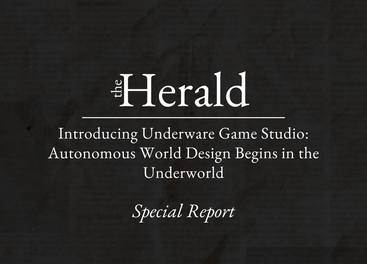 Special Report: Introducing Underware Game Studio: Autonomous World Design Begins in the Underworld

The full article for our interview with <a href="/recipromancer/">Rob Morris 🧙‍♂️⛩️🕳️ (realms/acc)</a> and <a href="/matalecode/">mataleone ⛩️🕳️</a> is featured below.

➕Part of <a href="/LootRealms/">Realms.World ☁️</a> and <a href="/Starknet/">Starknet (Privacy arc) 🥷</a> 

Link: tinyurl.com/yessyt5h