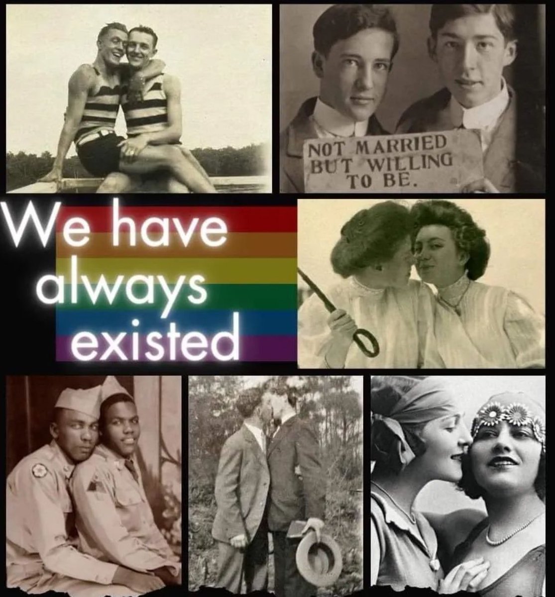 DrRonHolt's tweet photo. We have always existed…and always will. 🏳️‍🌈 https://t.co/u9eix8kt7v