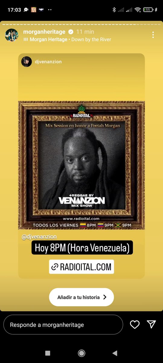 Conéctate a radioital.com y disfruta un merecido tributo a Petah Morgan <a href="/morganheritage/">MORGAN HERITAGE</a>