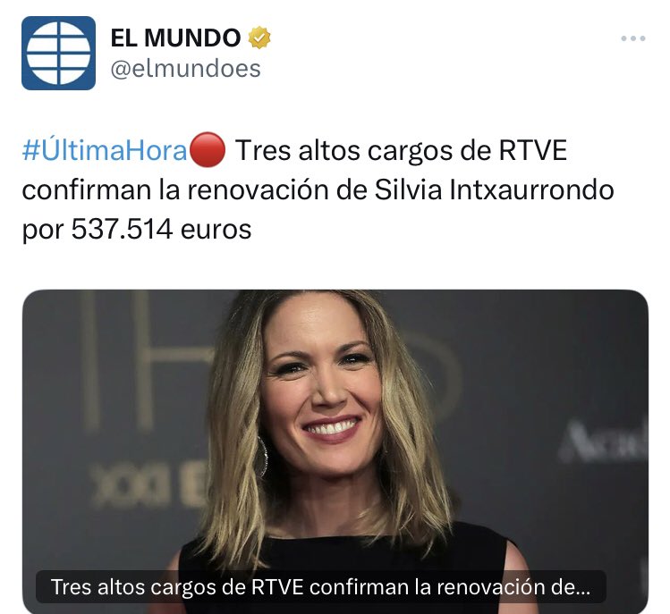 sueciasski's tweet photo. #ULTIMAHORA La #corrupta #RTVE contrata con sueldos millonarios Q PAGAMOS NOSOTROS a voceros #proetarras y de la #zorrosfera del régimen corrupto de #Sanchez como:
Silvia Intxaurrondo Itziar Tuño Inés Hernand y Javier Olivares del Ministerio del tiempo y #ENA q nos llama NAZIS https://t.co/O4PC0zAMxu