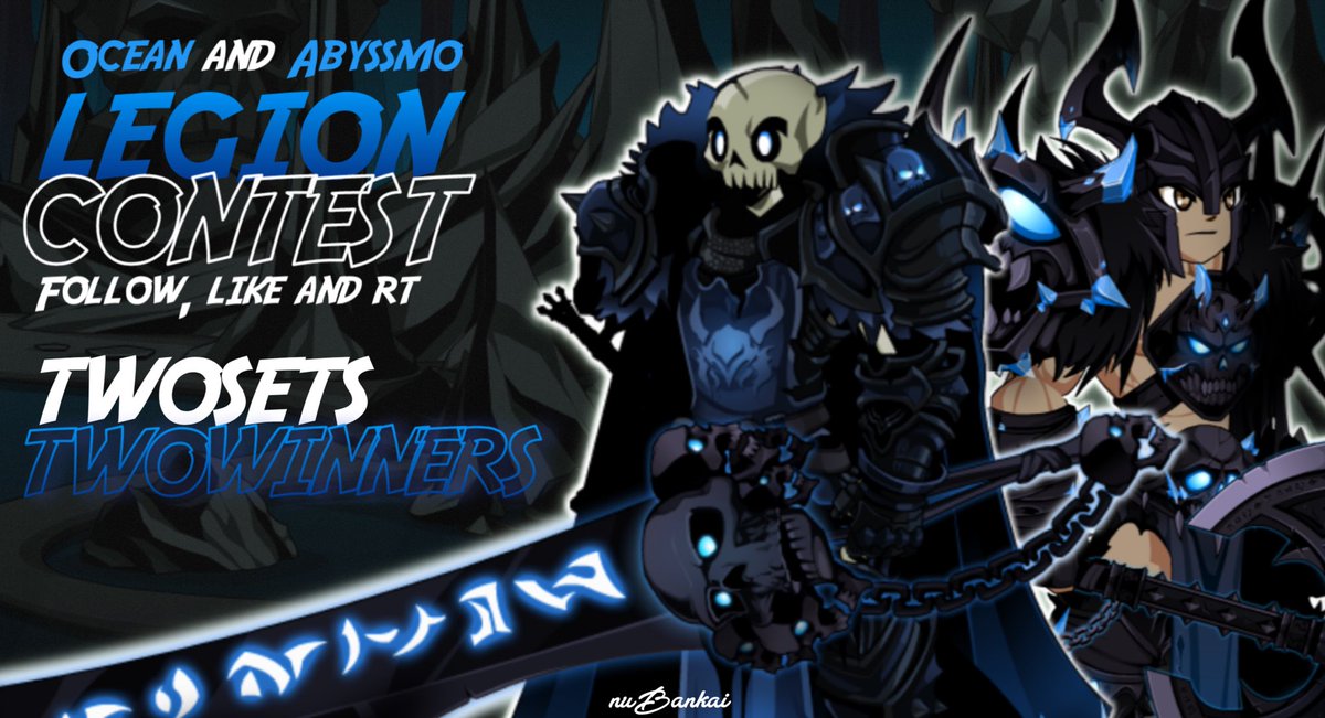 🦈 LEGION OCEAN AND ABYSSMO CONTEST 💀

Theme:
-Legion Undead and Human Legion

Prize:
-1 Place: 2024 Calendar (Legion Undead)

-2 Place: Bellen Floors (Human Legion)

-Follow @DsharkAQ and <a href="/AbyssmoGuild/">Abyssmo Gaming</a> 

Retweet and like to participate

Contest rules in the comment below! 👇🏼